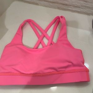 Coral lululemon sports bra